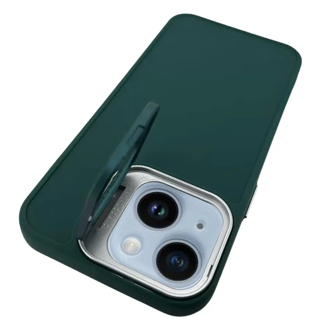 iPhone 15 Plus/iPhone 14 Plus Camera Stand Eco Case Dark Green